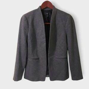 J. Crew 365‎ Womens Gray Open Front Blazer Size 6 Work Career